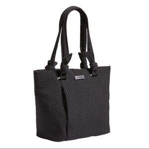 VERA BRADLEY Hadley East West Tote In Classic Black NWT